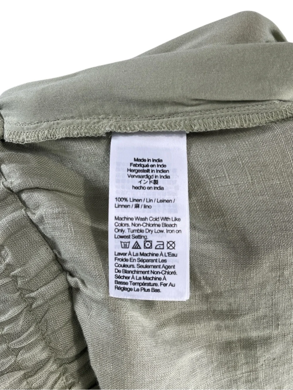J.Crew Wide-leg seaside pant in linen Faded Pistachio Size XS